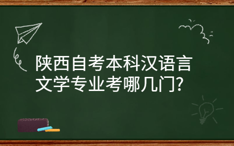 陕西自考本科汉语言文学专业